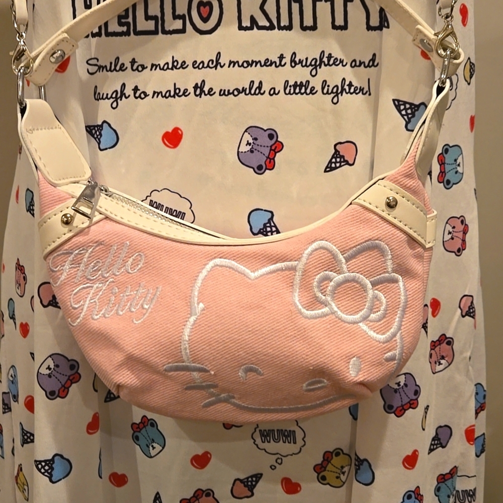 Hello Kitty San Rio Pink n white denim girls mini…